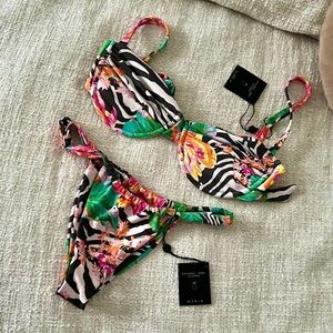 🦓🌼 NWT SKATIE Carlo Bikini Set - Asha Top & Bobbi Bottom M/S